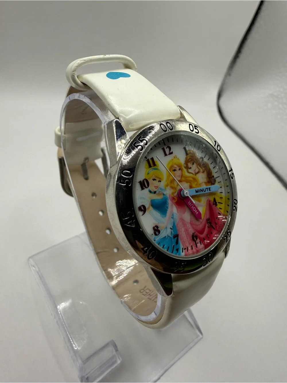 Disney Princess Time Teacher Watch for Kids – Easy Analog Time (New Battery)